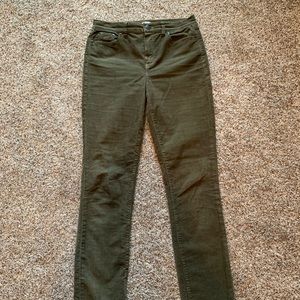 J. Crew high rise skinny cords size 29